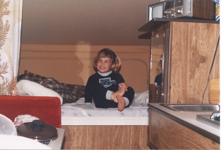 Camping avec la belle Christine